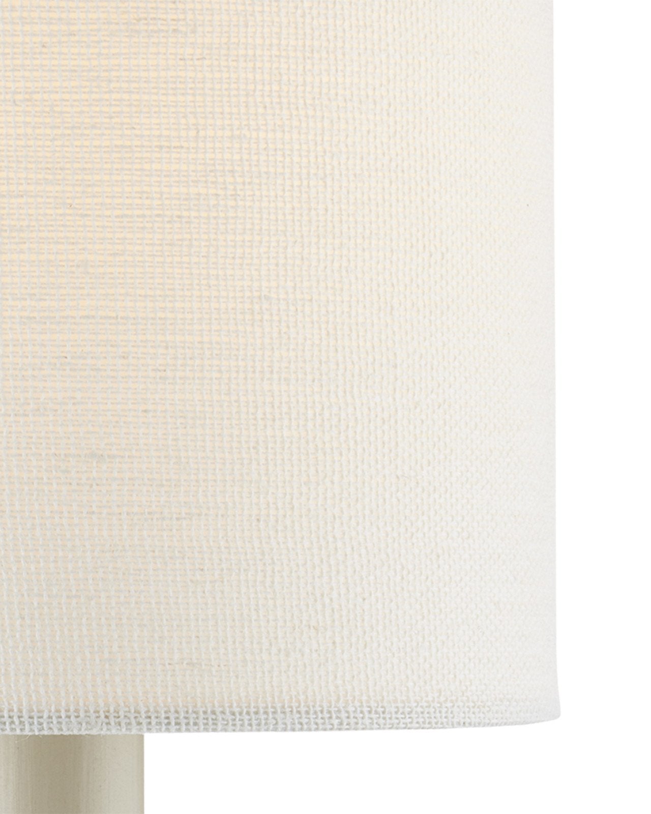 Off-White Fine Grasscloth Drum Chandelier Shade